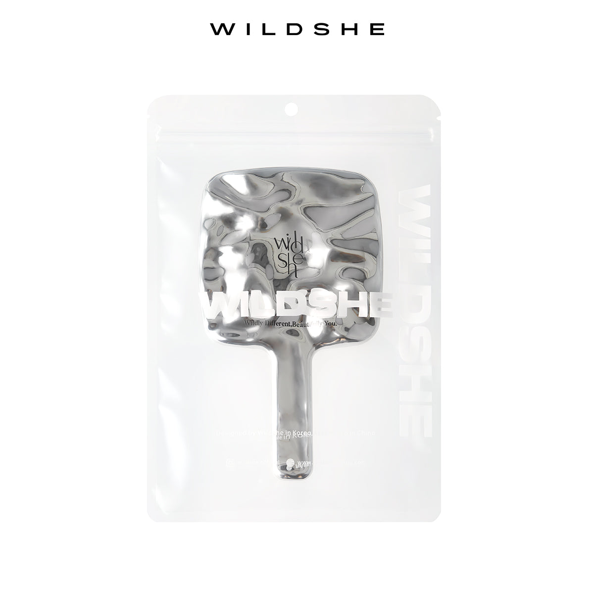 Water Ripple Handle Mirror